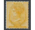 SG9. 1874 1/2d Golden-yellow (aniline). Brilliant fresh mint...