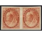 SG162a. 1898 8c Brownish orange. 'Imperforate' Horizontal...
