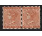 SG22. 1883 4d Red-orange. Brilliant fresh mint pair...