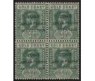 SG H34e. 1915 1/2d Green 'CUPATION' for 'OCCUPATION'. Block...