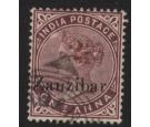 SG34. 1898 2 1/2 on 1a Plum. Very fine used...