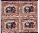 SG202. 1916 1c Brown. Post Office fresh U/M block...