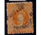 SG29a. 1883 Half of 1d Orange. 'Unsevered Pair'...