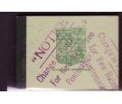 SG SB4abVar. 1913 25c Booklet. Pale Green cover. Handstamp 'Doub