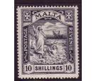 SG96. 1919 10/- Black. A 'key' high value adhesive...