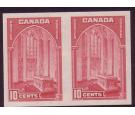 SG363. 1938 10c Rose-carmine. 'Imperforate Pair'. Post Office U/