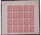 SG20. 1861 6d Rose-lake. A Post Office fresh U/M mint sheet...