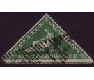 SG8b. 1859 1/- Deep dark green. Extremely fine used...