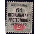 SG8. 1900 6d on 2d Green and carmine. Exceptionally fresh mint..