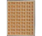 SG231a. 1931 10c Orange-yellow. Complete sheet of fifty...
