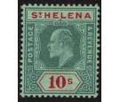 SG70. 1908 10/- Green and red/green. Superb fresh mint...