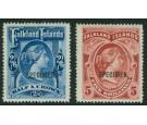 SG41s-42s. 1898 2/6d Deep blue and 5/-Red. 'SPECIMEN'...