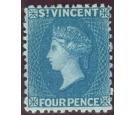 SG6. 1866 4d Deep blue. Choice mint with...