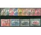 SG B1-B13. 1915 Set. Superb used. Extremely fine and rare...