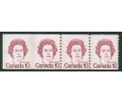 SG711a. 1976 10c Brown-lake. 'Imperforate Pair'. A superb...
