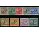 SG59s-67s. 1920 Set of nine. 'SPECIMEN'. All superb fresh...