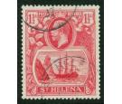 SG99b. 1923 1 1/2d Rose red. 'Torn Flag'. Superb used...