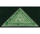 SG3. 1857 3d Yellowish green. A brilliant fresh mint example...