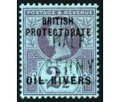 SG16. 1983 1/2d on 2 1/2d Purple/blue. 'Blue-black Surcharge'. B