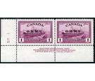 SG O170a. 1949 $1 Purple. Missing stop after 'S'. Brilliant fres