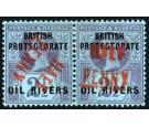 SG19/19f. 1/2d on 2 1/2d Purple/blue 'Surcharge Diagonal Inverte