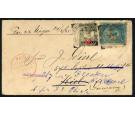 SG58 Variety. 1894 '1/2' on 1d Pale blue. 'UNSEVERED PAIR'...