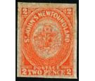 SG10. 1860 2d Orange-vermilion. Very fine fresh mint...