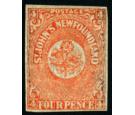 SG12. 1860 4d Orange-vermilion. Very fine fresh mint...