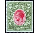 SG75. 1921 50r carmine and green. Superb well centred mint...