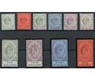 SG46-55. 1903 Set of 10. Superb fresh mint...