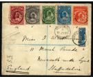SG57. 1894 '1/2' on half of 1d Blue. Superb fine used on cover t