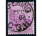 SG4. 1900 6d on 3d Magenta. Superb fine used with beautiful rich