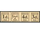 SG D1a. 1912 'Postage Due' Se-tenant horizontal strip of 4...
