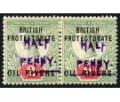 SG29. 1893 1/2d on 2d Grey-green and carmine. Superb fresh...