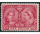 SG136. 1897 $1 Lake. Brilliant fresh U/M mint...