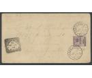 SG10. 1900 6d on 3d Lilac and black. Cover to Manchester...