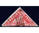 SG13. 1861 1d Vermilion. Superb fine used with gorgeous true ori