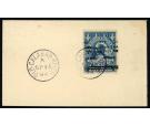 SG65a. 1894 1/2 on 2 1/2d Blue. 'Surcharge Double'. Brilliant fi