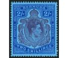 SG116cf. 1942 2/- Purple and blue/deep blue 'Gash in chin'. Supe