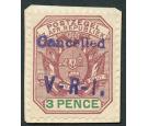 SG5. 1900 3d Purple and green. Superb fresh perfectly centred mi