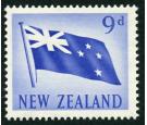 SG790a. 1950 9d Flag. 'Red Omitted'. Brilliant fresh U/M mint...