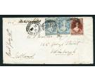 SG38(2) and 43. 1864 Superb envelope to Edinburgh bearing two 2d