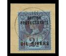 SG31. 1893 1/2d on 2 1/2d Purple/blue. Brilliant fine used on pi