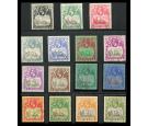 SG97-112. 1922 Set of 15. Choice superb fine used...