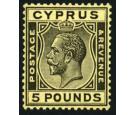 SG117a. 1928 £5 Black/yellow. Brilliant fresh mint...