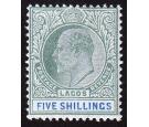 SG52. 1904 5/- Green and blue. Superb fresh mint...