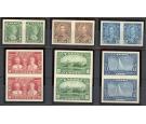 SG335-340. 1935 Set of 6. 'IMPERFORATE PAIRS'. Brilliant U/M min