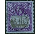 SG113. 1922 15/- Grey and purple/blue. Brilliant fine well centr