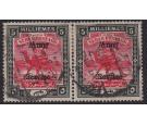 SG A9a. 1906 5m Scarlet and black. 'Overprint Double'. Superb us