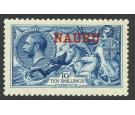 SG23d. 1916 10/- Deep bright blue. Superb fresh well...